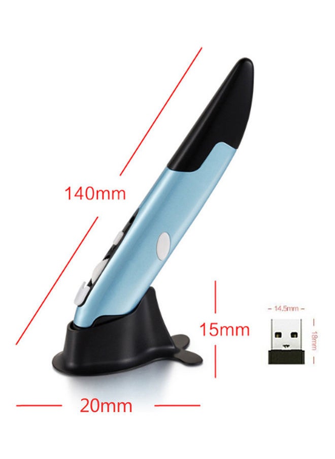 نيبمينينت ماوس ضوئي لاسلكي على شكل قلم بمنفذ USB أزرق  - Image 2