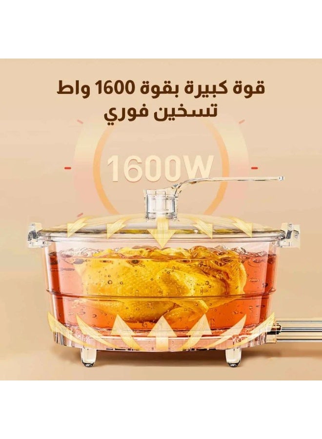 بيكي قدر كهربائي متعدد الوظائف  سعة 7.5 لتر – 1600 واط مانع للالتصاق - Image 5