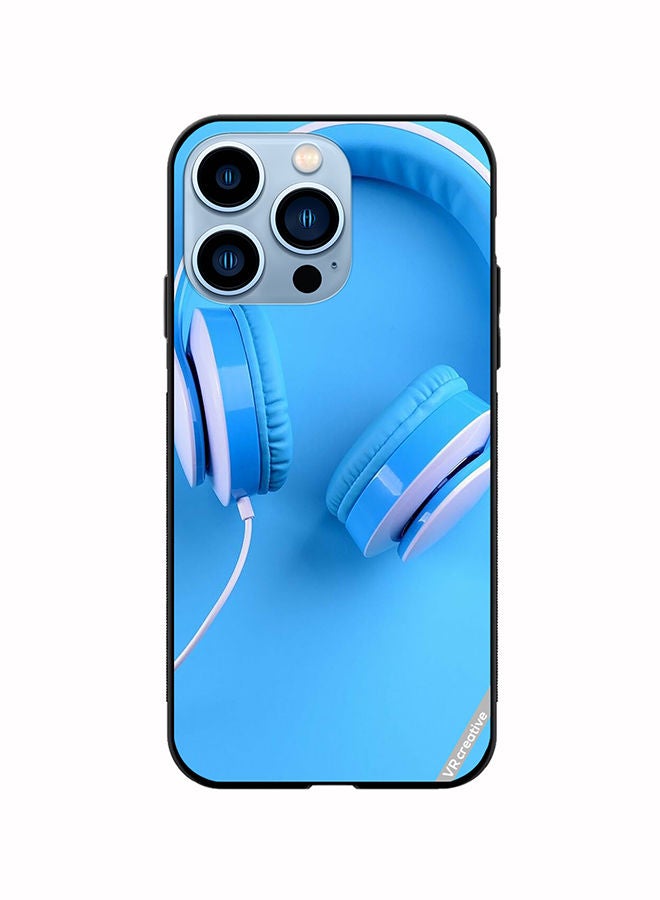 VR CREATIVE Protective Case Cover For Apple iPhone 14 Pro Max Music Headphones Design Multicolour - Image 1