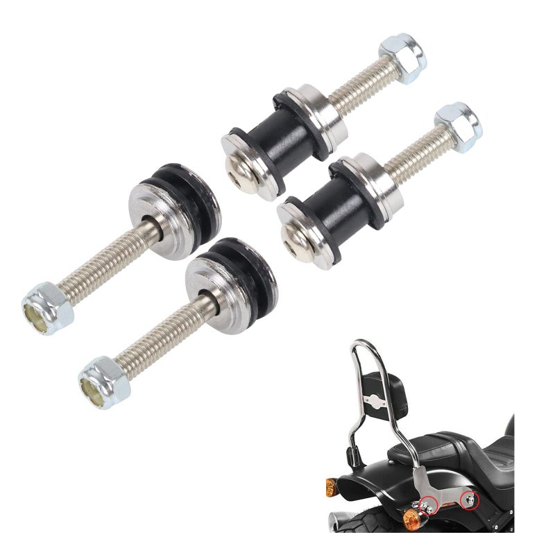 AUFER Motorcycle Quick Release Detachable Sissy Bar Backrest Docking Hardware Kit Mounting Screw Compatible With For Sportster XL 883 1200 20042024
