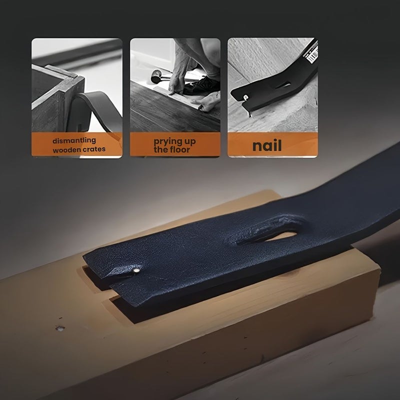 New Nail Puller Set B Multifunctional Pry Bar For Wooden Box Opening Wall Concrete Nail Removal Woodworking Demolition Tool Household Hand Tool Labor Saving Removal Tool For Construction And Decoration - Image 2