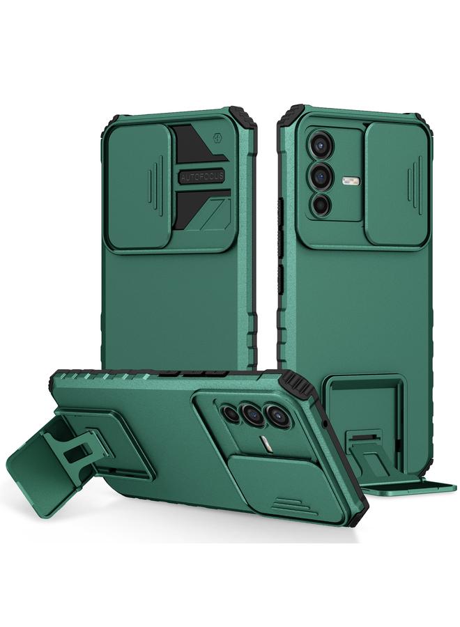 The Bros Case For vivo V23 5G Stereoscopic Holder Sliding Camshield Phone Case