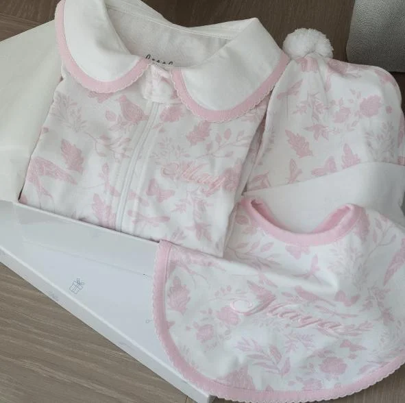 ليتل اي ايه مجموعة أساسيات الأطفال زقزقة العصافير وردي