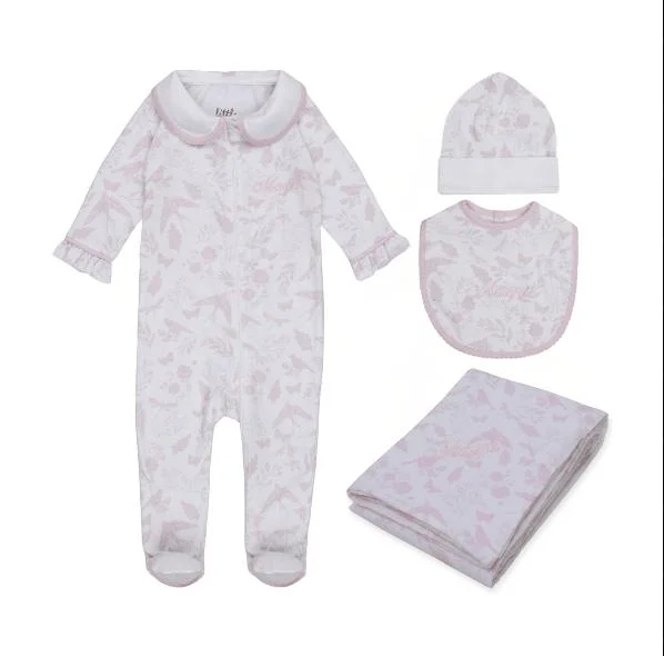 ليتل اي ايه مجموعة أساسيات الأطفال زقزقة العصافير وردي