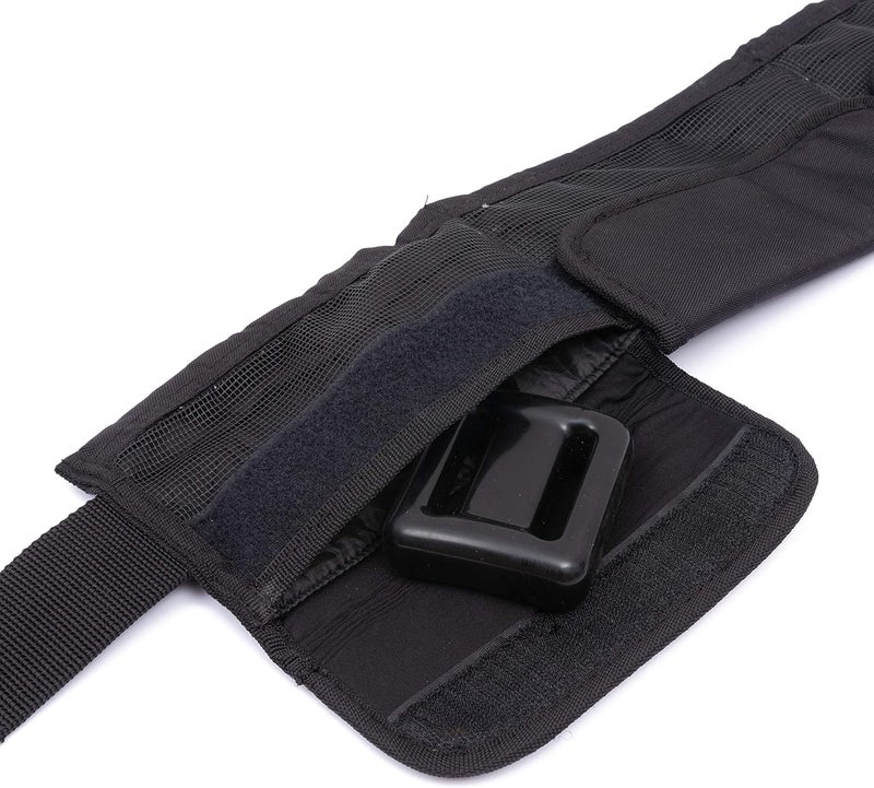 MOOCY 4 Neoprene Pocket Scuba Weight Belt，Spear Fishing Nylon-fit for Waist 32" to 52" - Quick-Release Buckle - Image 3