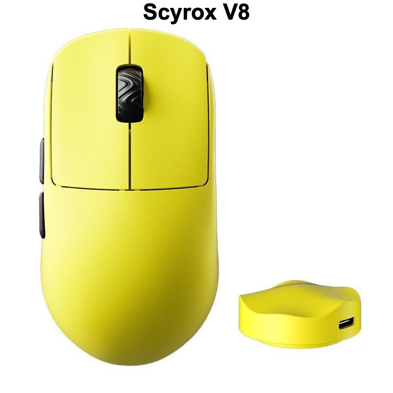 Scyrox V8 Gaming Mouse, 8K Polling, Pixart 3950 Sensor, Kailh Optical Switch, Yellow - Image 1