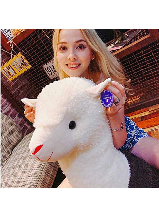 XIAOHONG 18" Llama Body Pillow, Giant Alpaca Plush Long Body, Hug Cuddly Alpaca Llamacorn Pillow, Christmas Birthday Gift - Image 5