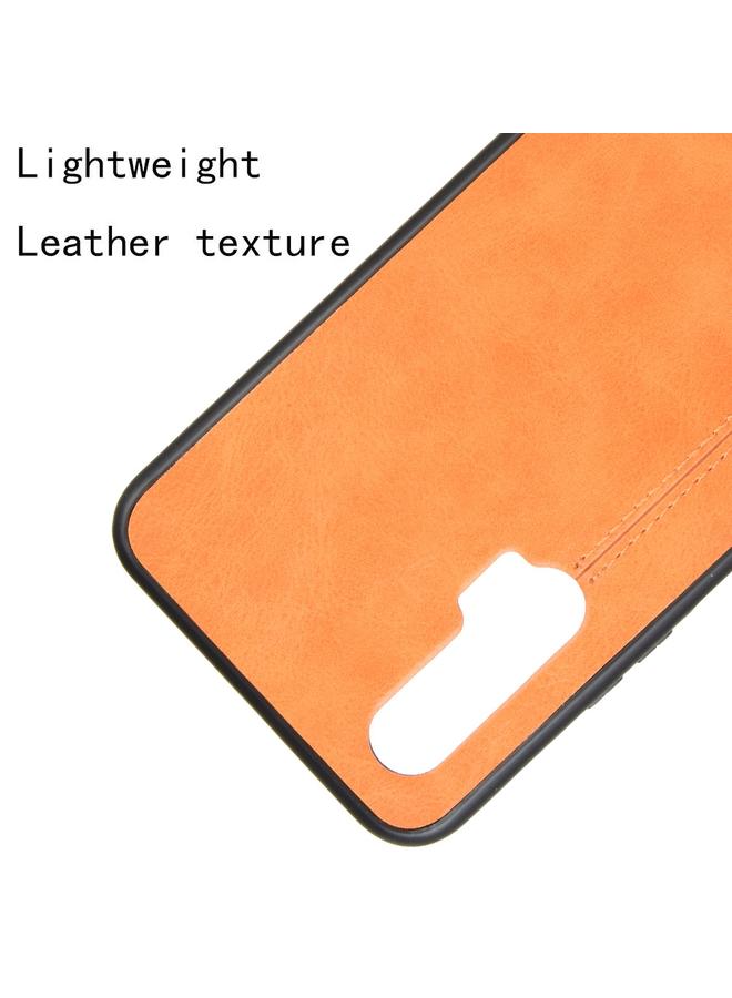 S-TOP Case For Huawei Nova 6 Shockproof Sewing Cow Pattern Skin PC + PU + TPU Case - Image 4