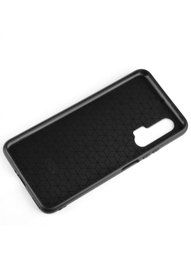 S-TOP Case For Huawei Nova 6 Shockproof Sewing Cow Pattern Skin PC + PU + TPU Case - Image 5