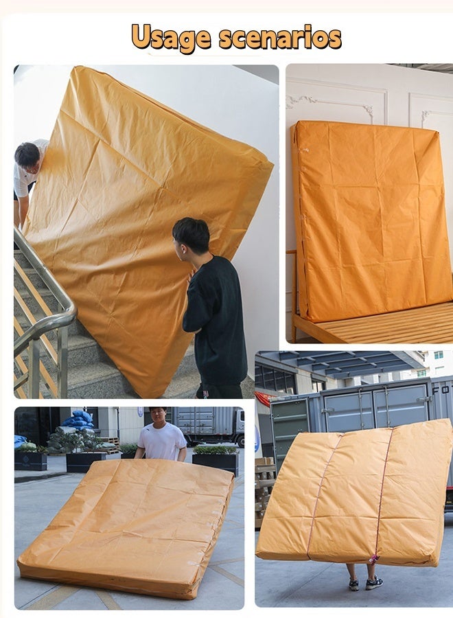 JCB CHIC Waterproof & Dustproof Mattress Moving Bag， Mattress Bag for Moving and Storage,Heavy Duty Tarp Reusable Mattress Storage Bag，Ideal for Moving House, Storage and Disposal（1.5×2M) - Image 5
