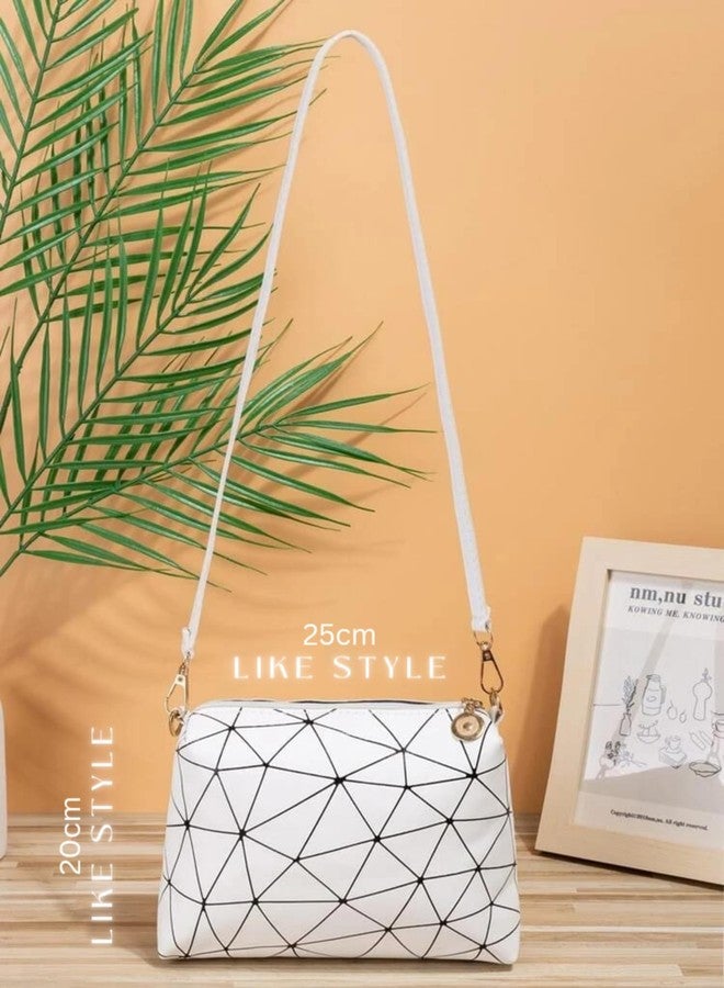 LIKE STYLE Latest Spider Printed Sling bag for women ladies girls adjustable and detachable strap | women's sling bag | PU rexine crossbody bag | hand purse (White) - Image 4