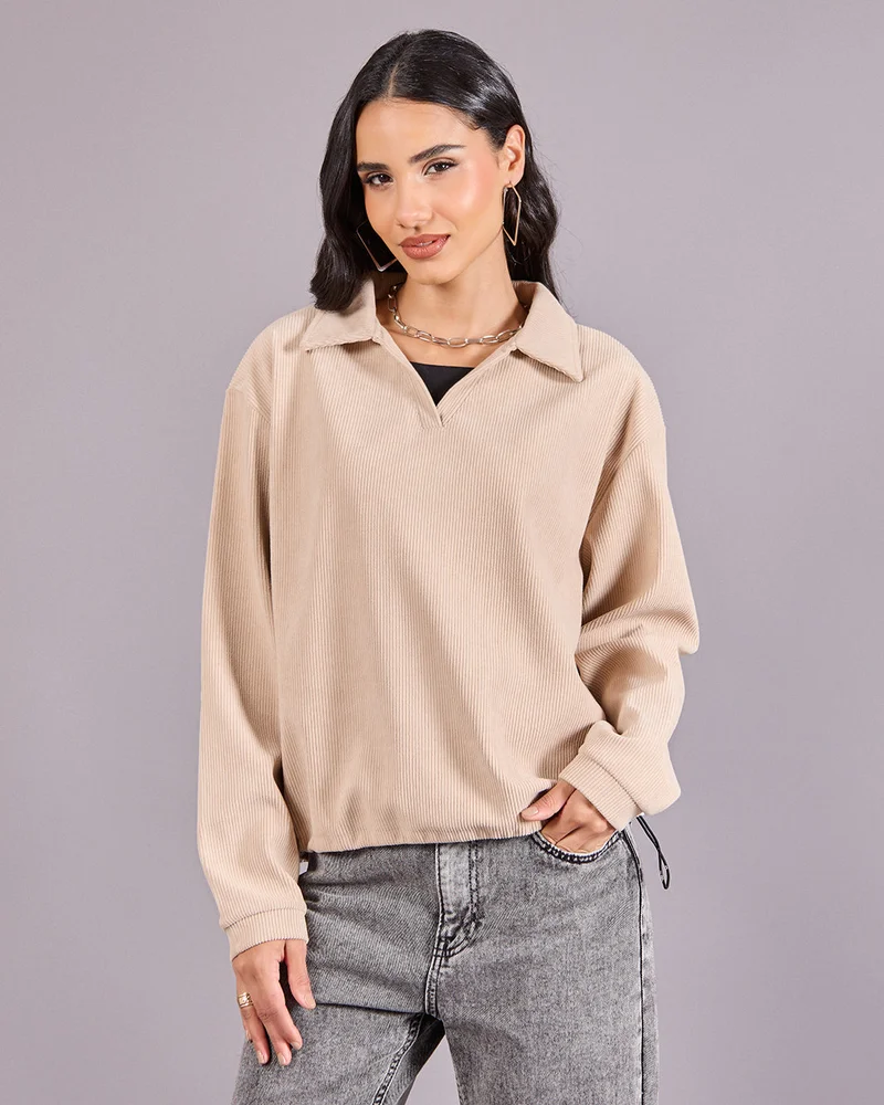 Redtag Women Beige  Sweatshirt