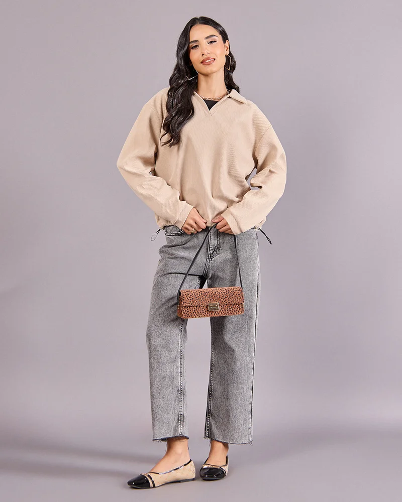 Redtag Women Beige  Sweatshirt