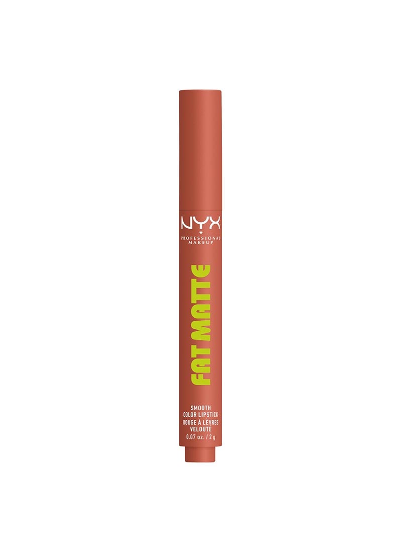 NYX Professional Makeup Fat Matte Smooth Color Lipstick, Cozy Whipped, 1 Count - Image 1