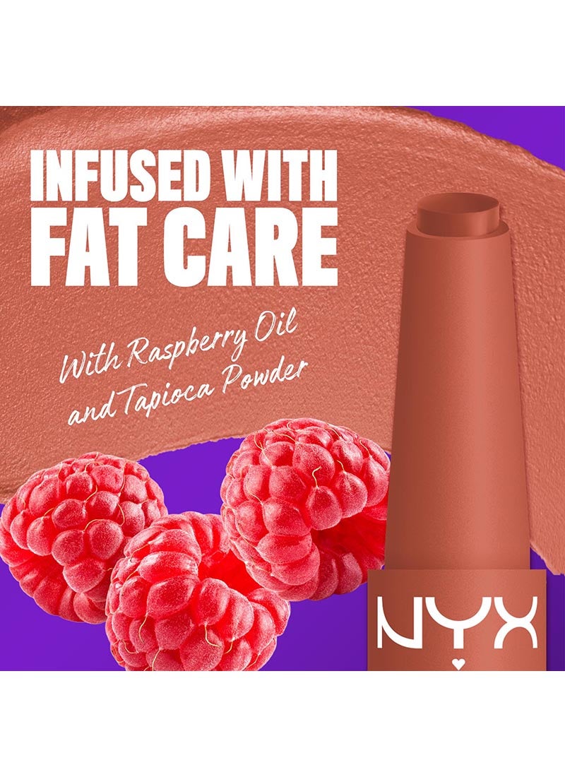 NYX Professional Makeup Fat Matte Smooth Color Lipstick, Cozy Whipped, 1 Count - Image 3