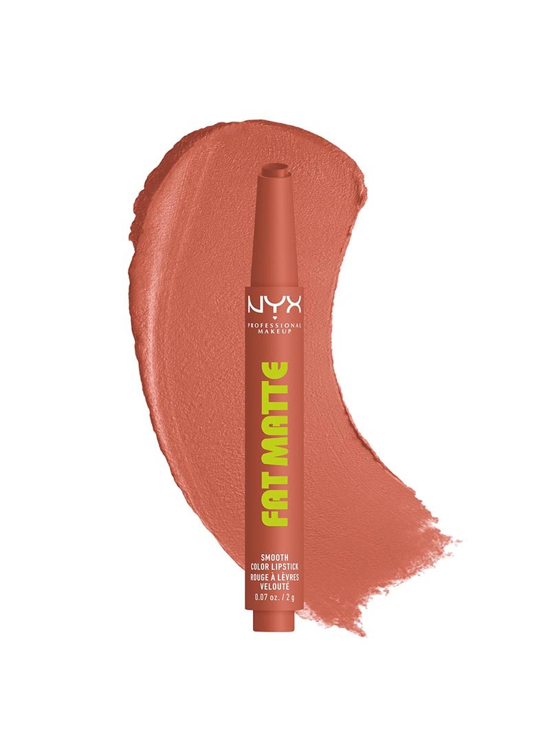 NYX Professional Makeup Fat Matte Smooth Color Lipstick, Cozy Whipped, 1 Count - Image 5