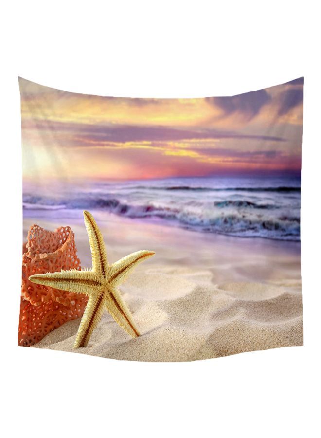 نيبمينينت بساط زينة يعلق على الحائط بطبعة رسومات بوهيمية أرجواني / بيج أصفر 30x1.5x20سنتيمتر