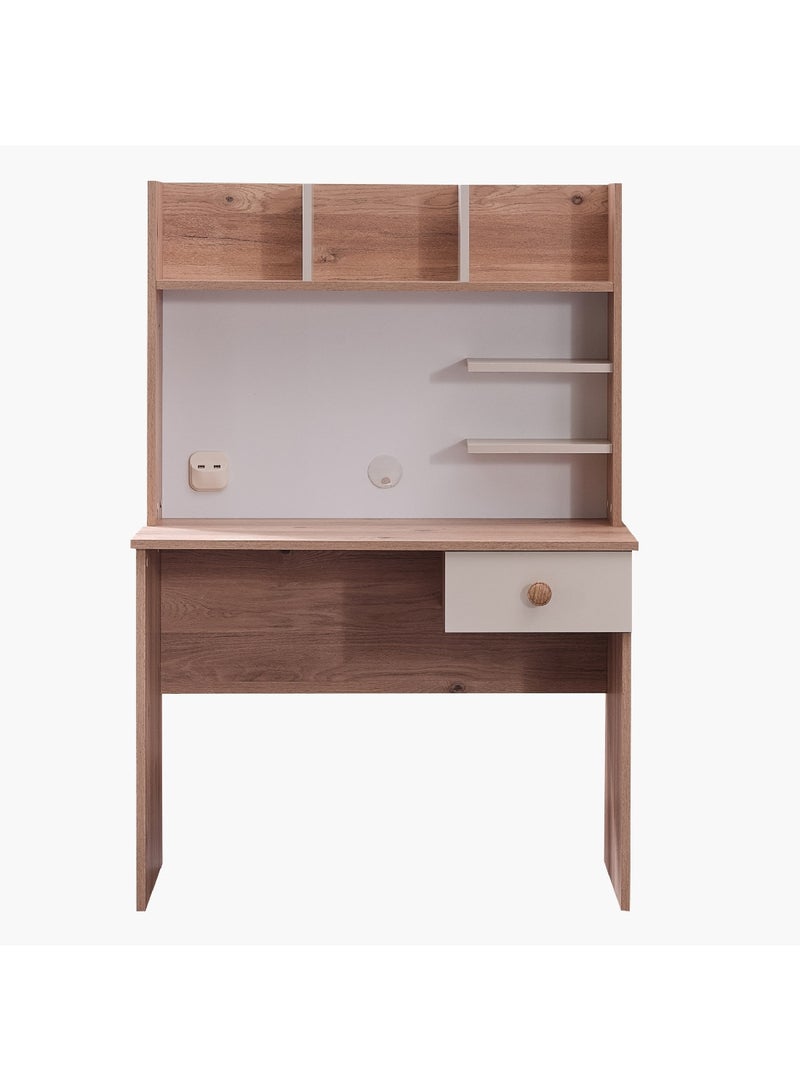 Napoli Smart Study Desk with Hutch 98 x 144.8 x 53 cm