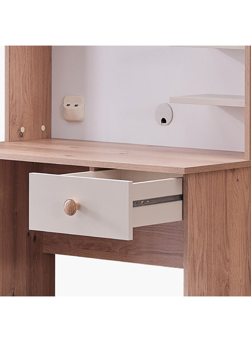 Napoli Smart Study Desk with Hutch 98 x 144.8 x 53 cm