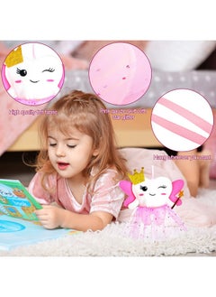 Breling Tooth Pillow Kit For Girls Teeth Gifts Pillow With Pocket Including Lost Teeth Holder Cute Dear Tooth Notepad Felt Keepsake Wallet Pouch To Hold Card Photography For Kids (Pink)  - Image 4
