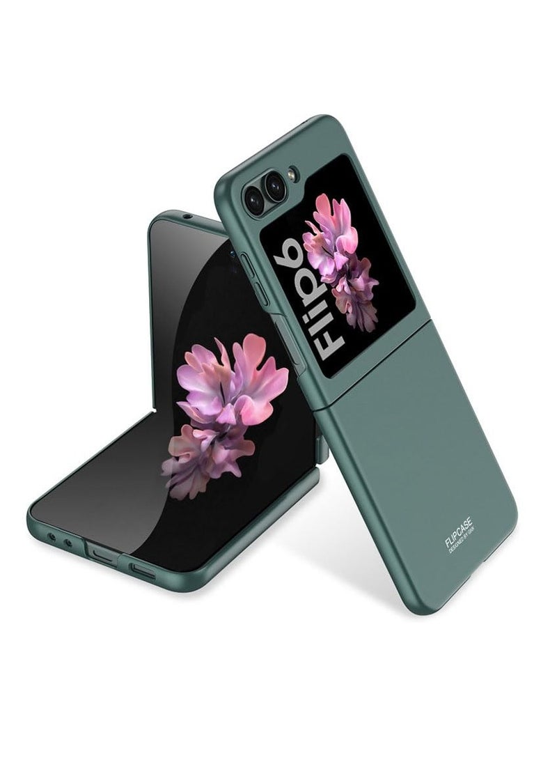 اووكاي سامسونج جالاكسي زد فليب 6 حالة الهاتف المحمول ، سليم الكمبيوتر ماتي ، مع عدم الانزلاق حماية كاملة ، تنطبق على سامسونج جالاكسي زد فليب 6 [ بدون حامي الشاشة الأمامية ] ( الغابات الخضراء ) - Image 1