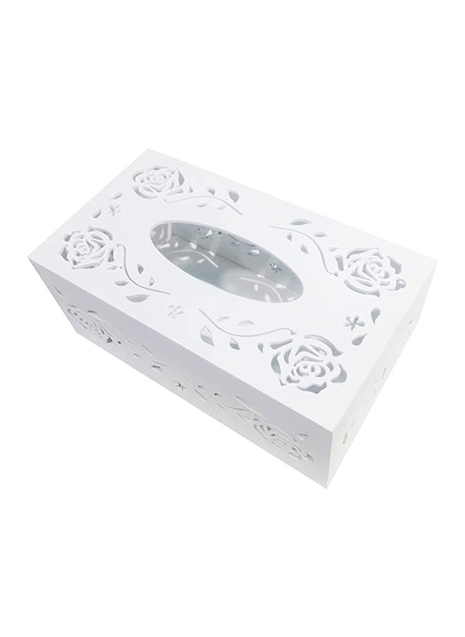 HOME TASTE Hometaste Tissue Case Napkin Holder Wooden Tissue Box Decoration Bathroom Tissue Box Decorative Tissue Box Dispenser Napkin Case Cover Paper Box White Tissue Box Modern White Tissue Case (Style_1) 