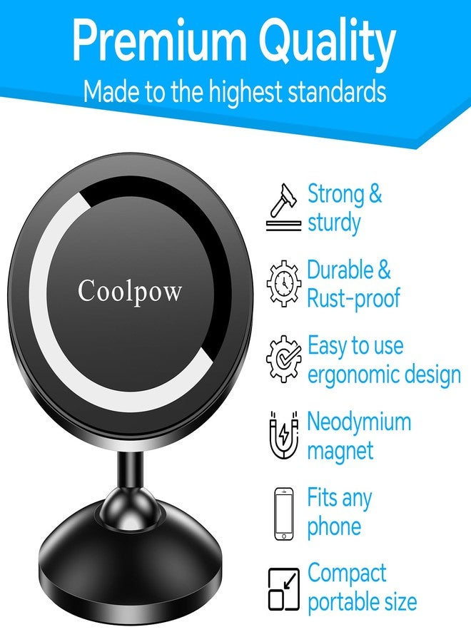 Coolpow Gym Magnetic Phone Holder Mount for MagSafe【All Metal】Dual Magnetic Phone Holder for Gym Accessories Attach to Metal Surface, Gym Phone Holder Magnet for iPhone 16 15 14 13 Pro Max Gift for Men Women - Image 5