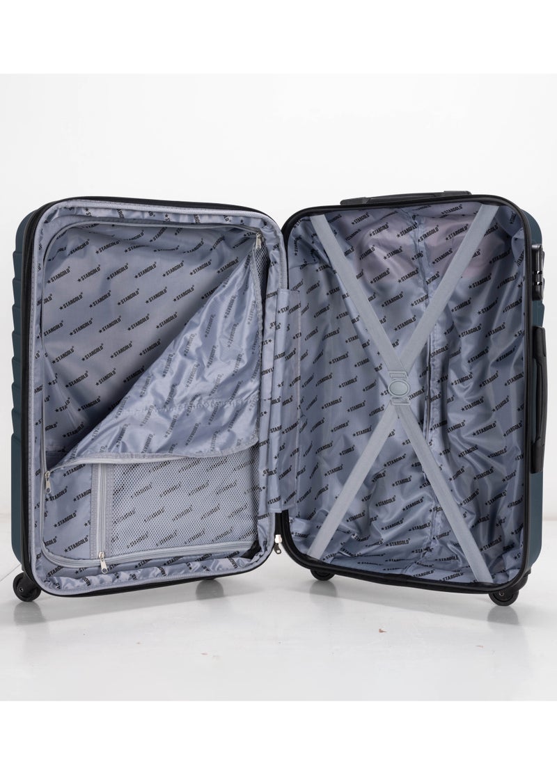 ستارجولد 4 عبوات من عربة أمتعة مقفلة ذات رقم دوار للجانب الصلب - Image 4