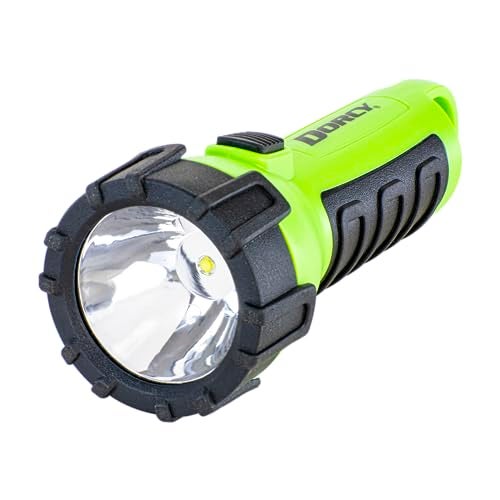 Dorcy 150 Lumen Floating Water Resistant LED Flashlight with Carabineer Clip, Neon Green (41-2513) - Image 3