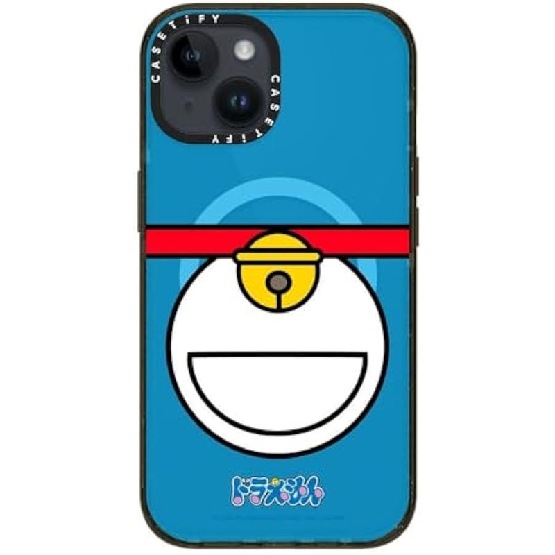 Casetify Impact Case for iPhone 14 【Doraemon Co-Lab / 8.2ft Drop Protection/Compatible with Magsafe】 - Doraemon Bell - Clear Black - Image 5