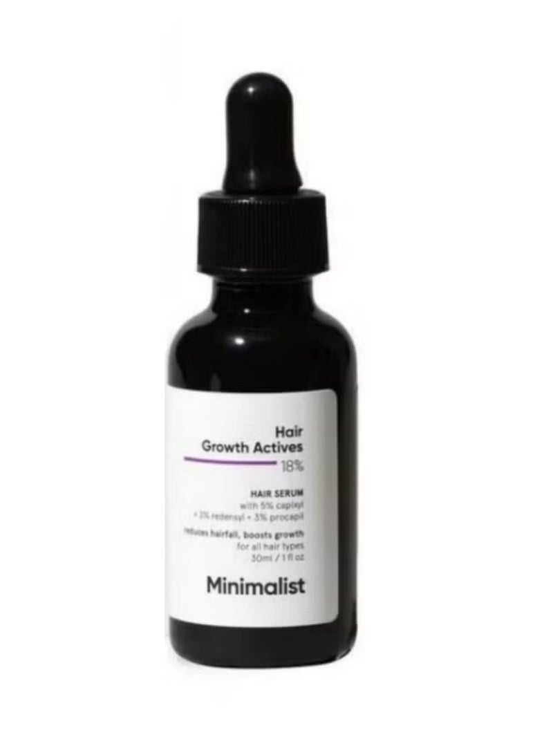 MINIMALIST Hair Growth Serum 18% Actives, Anti Hair Loss Treatment, Promotes Thick & Healthy Hair - Image 1