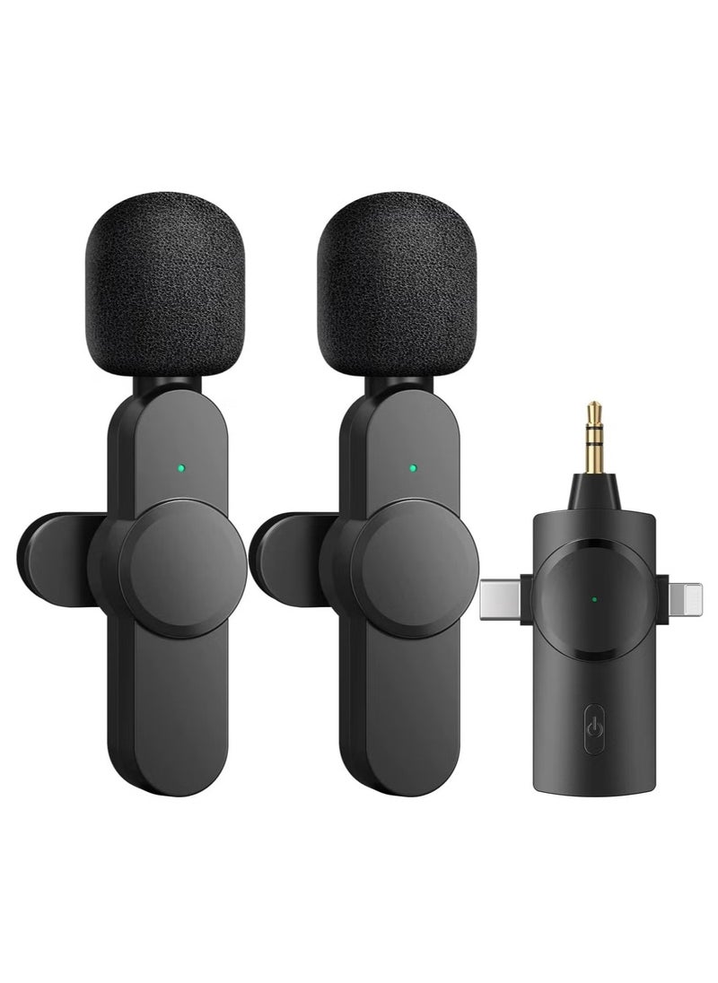 TIGER - Wireless Lavalier Lapel Microphone for iPhone, iPad, Android, and Camera – Plug-and-Play, 7-Hour Long Working Time, High-Quality Audio for Interview, Video, Podcast, Vlog, YouTube, Portable, Easy to Use, Clear Sound for Creators - Image 1