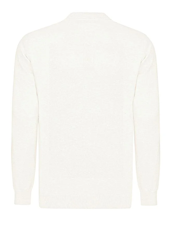 FELIX HARDY Pullover with Polo Collar