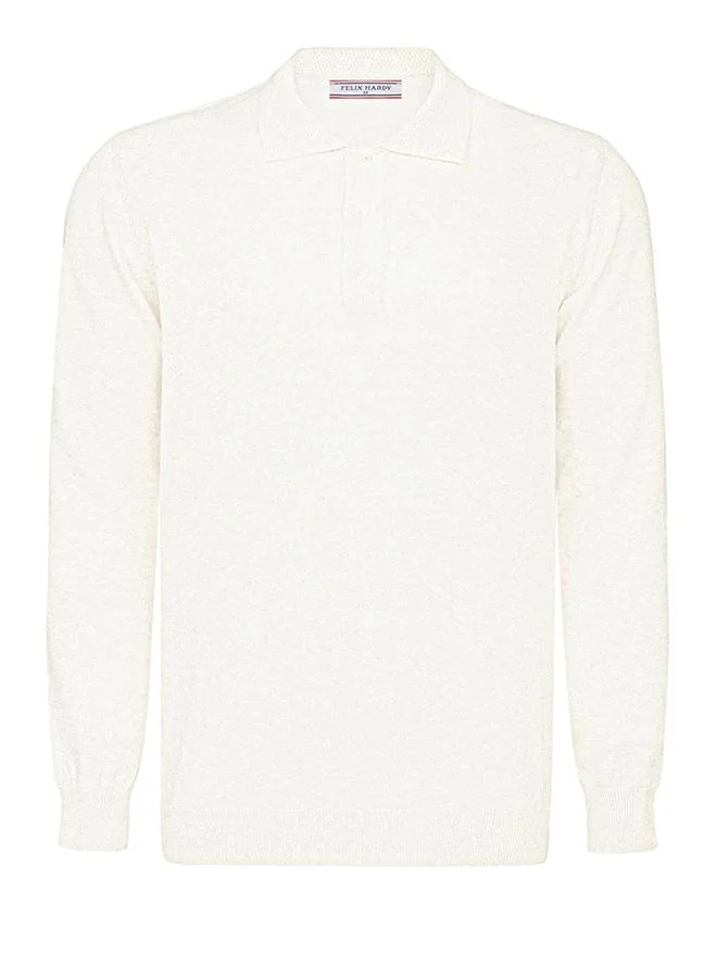 Pullover with Polo Collar