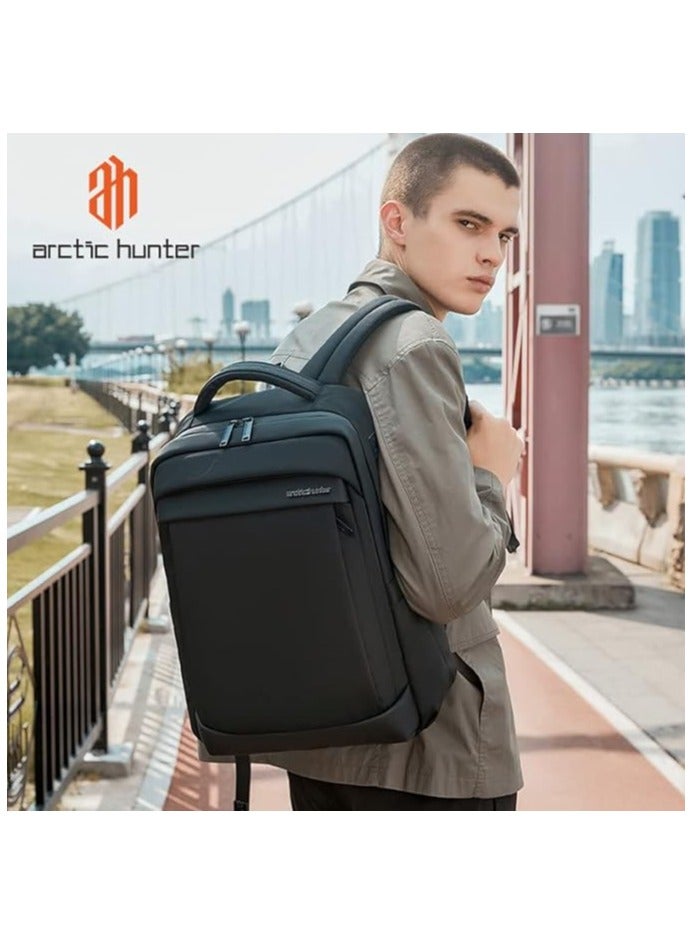 ah arctic hunter Anti-Theft Laptop Backpack,Waterproof Backpack for Men and Women Backpack for Laptop15.6 Inches and with USB Port Padded Backrest, Ideal for Office Travel B00478  - Image 3