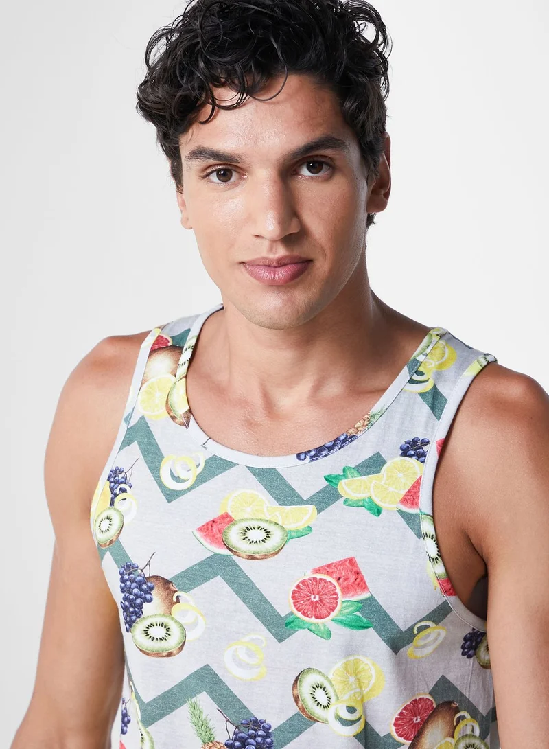 Koovs Koovs Resort Print Vest