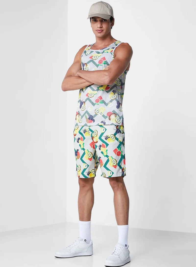 Koovs Koovs Resort Print Vest