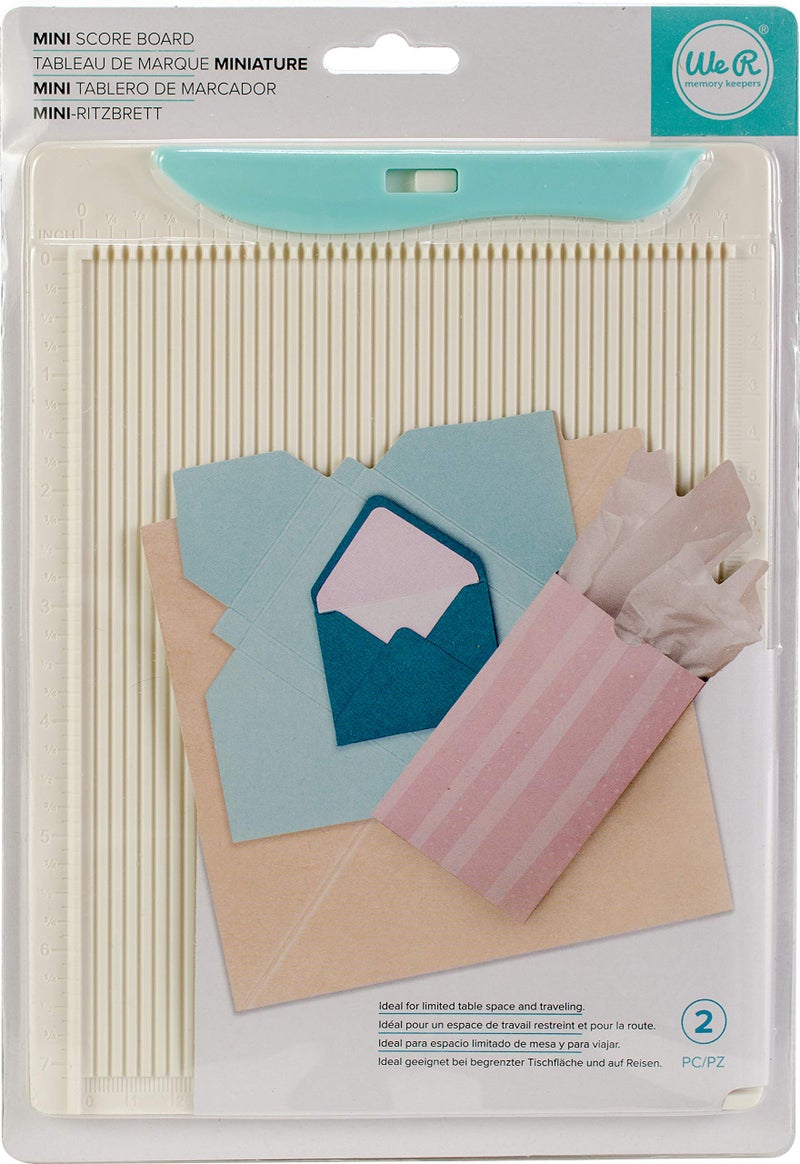 We R Memory Keepers Mini Score Board Cuts Small Scrapbook Pages Small Embellishments Sturdy Locking Precise Blades With Storage Compartment Scrapbooking Journaling Card Making Crafting