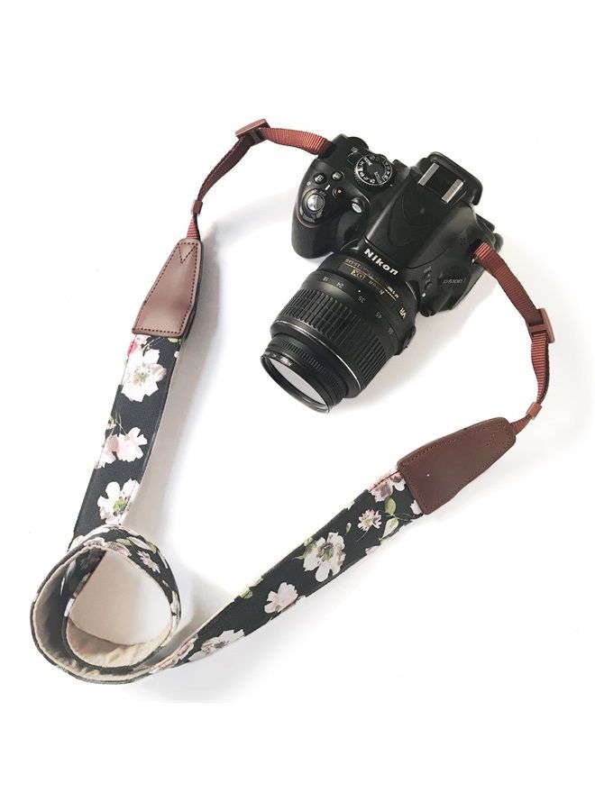 Camera Strap Neck, Adjustable Vintage Floral Camera Straps Shoulder Belt for Women/Men,Camera Strap for Nikon/Canon/Sony/Olympus/Samsung/Pentax ETC DSLR/SLR