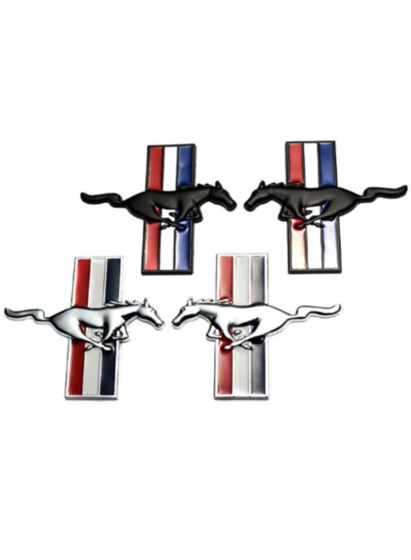 EBMINI 3D Stereoscopic Metal Mustang Emblem 
