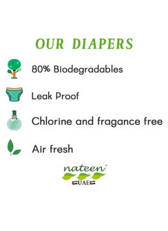nateen Nateen Hospeen Adult Diaper Pants size Medium, Adult pull ups for light Incontinence, period pants for heavy flow, super comfort fit women panty for postpartum, waist size 60-110cm, Day 40 counts.  - Image 2