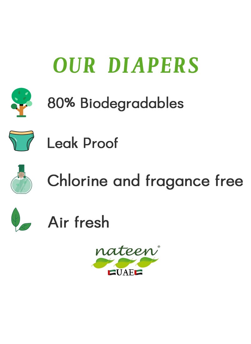 nateen Nateen Hospeen Adult Diaper Pants size Medium, Adult pull ups for light Incontinence, period pants for heavy flow, super comfort fit women panty for postpartum, waist size 60-110cm, Day 40 counts.  - Image 2