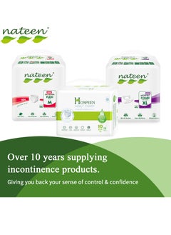 nateen Nateen Hospeen Adult Diaper Pants size Medium, Adult pull ups for light Incontinence, period pants for heavy flow, super comfort fit women panty for postpartum, waist size 60-110cm, Day 40 counts.  - Image 5