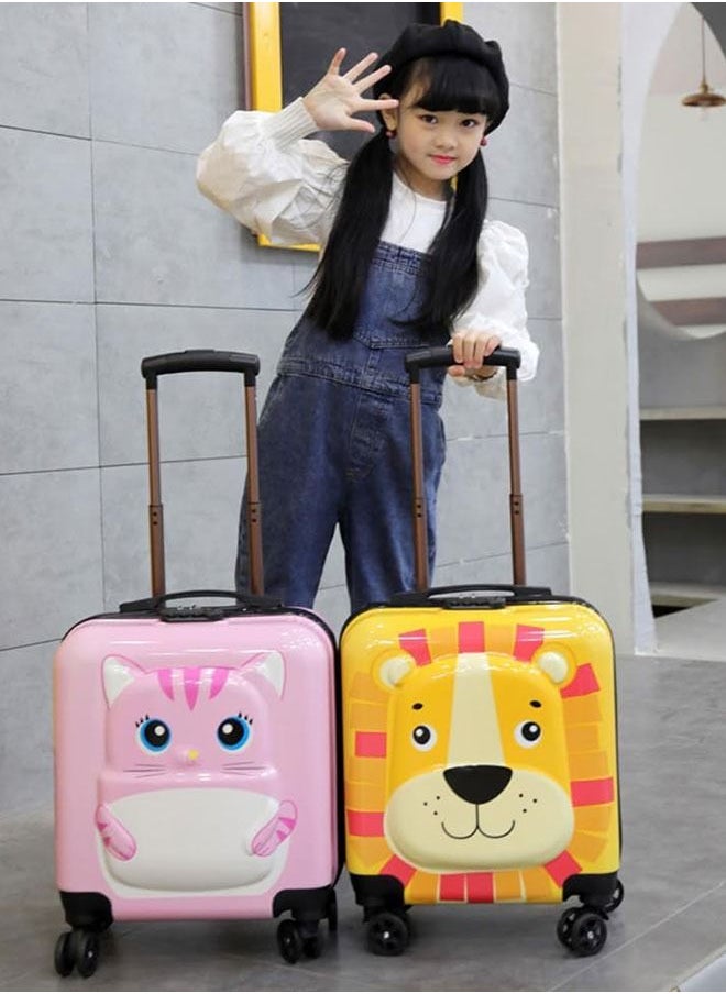 GoldenLike Kids Luggage Children Travel Suitcase 20 Inch Cartoon Rolling Trolley Case with Wheels Children's Carry on Luggage for Boys Girls Travel and School  - Image 3