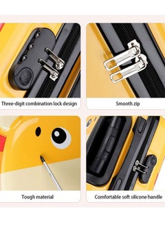 GoldenLike Kids Luggage Children Travel Suitcase 20 Inch Cartoon Rolling Trolley Case with Wheels Children's Carry on Luggage for Boys Girls Travel and School  - Image 5