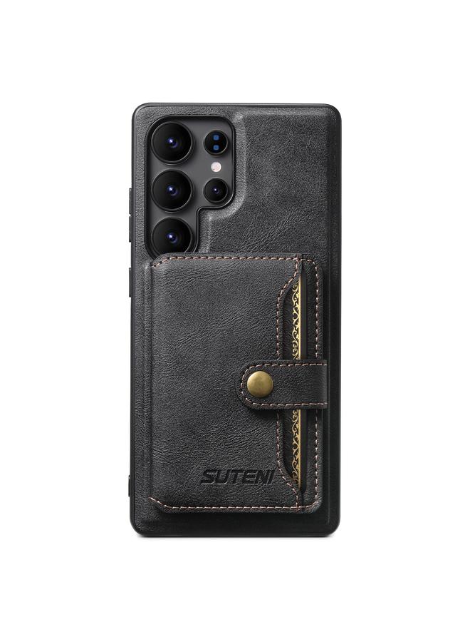 Suteni Case For Samsung Galaxy S23 Ultra 5G M4 Magnetic Card Bag MagSafe Leather Phone Case - Image 1