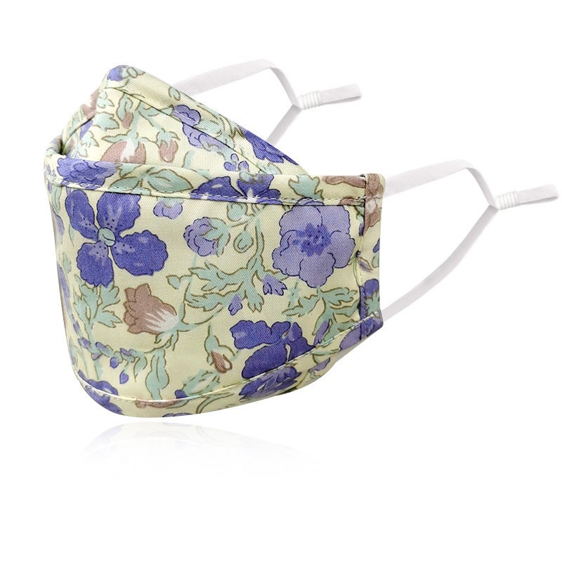 Children's Cloth Mask Fish-Shaped Mouthpiece Dustproof Willow Leaf-Shaped 3D Stereo Printed Windproof and Cold-Proof Warm Mask - Image 1