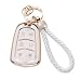 Gematay Cadillac Key Fob Cover TPU Case for Escalade CTS SRX XT5 ATS CT6 White Black SUV Passenger Car - Image 2