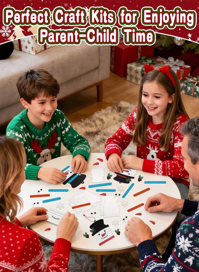 Big Gun Biggun 16 Pcs Snowman Stick Craft Kits for Christmas Tree Decorations - Christmas Crafts Ornament for Kids Adults Home Classroom Xmas Activities Party Favors - Image 4