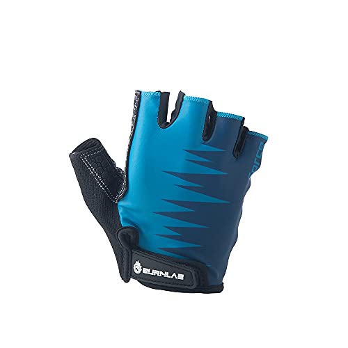 BURNLAB Flex Gym Gloves for Men and Women - Ideal for Weightlifting, Cycling, Crossfit, Offers Good Grip and Soft Padding (Blue, X-Large) - Image 3